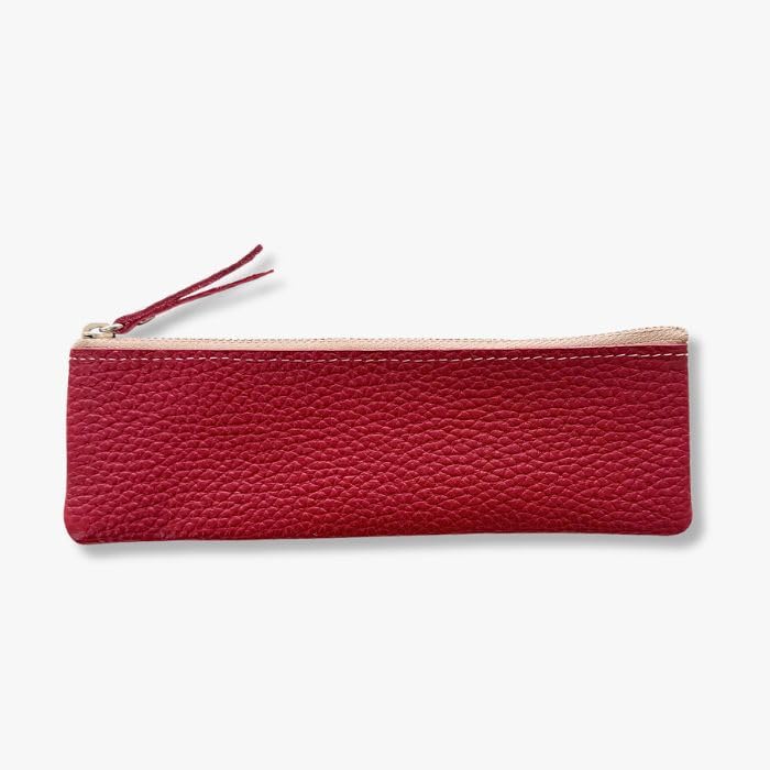 Acacia Style Leather Pencil Himeji 18cm x Lightweight and Made in Pencil Business Case, Leather, 6cm, Slim, Japan, Stationery, Case, Bag, (Gibberish