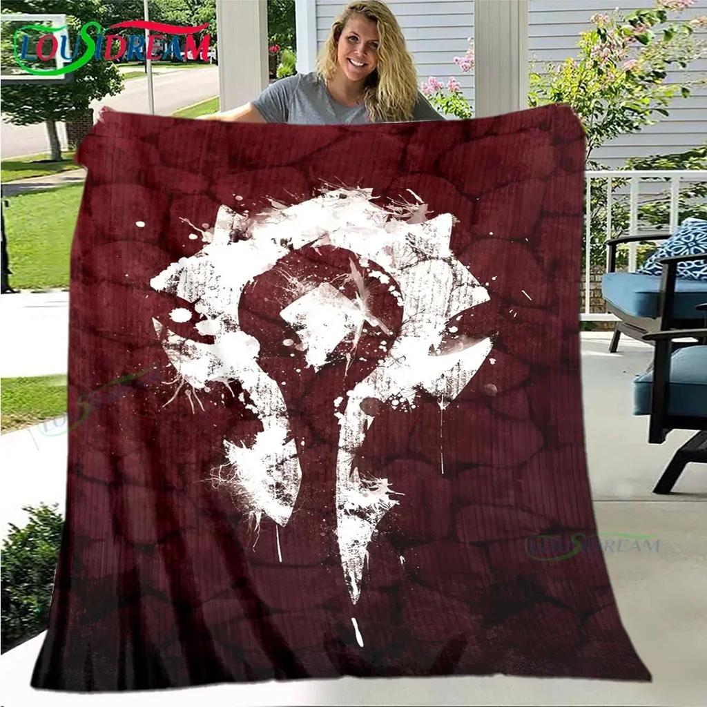 Luxury Game World W-Warcraft Blanket,Flannel Throw Blanket for Home Bedroom Bed Sofa Picnic Office Hiking Leisure Nap