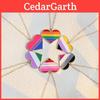 Colar Pingente Coração de Amor Arco-Íris Orgulhosamente Único com Óleo Pingando Corrente de Pescoço Simples Estilosa Camada Única LGBTQ