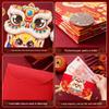 2026 Year of the Horse Zodiac Lucky Envelopes: Festive Cartoon Red Lai See Pockets for Spring Festival