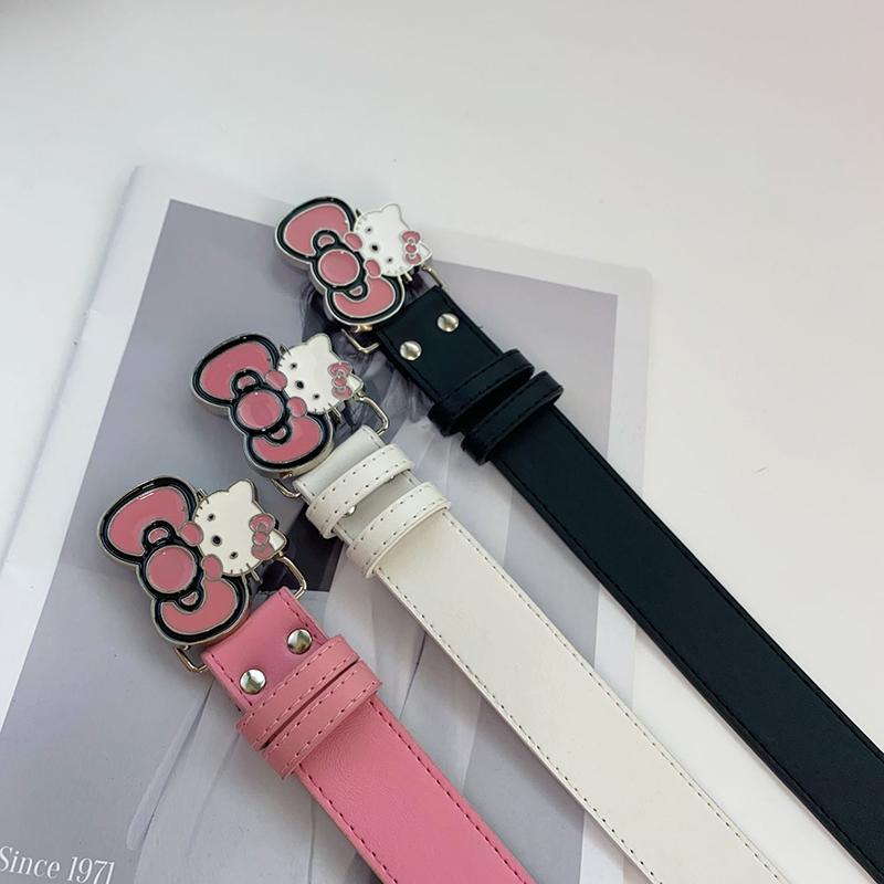 1PZ Guaina Regali di Festa Sanrio Hello Kitty Cintura Vita Ragazze Carine Cintura Brillante Versatile Accessori per Jeans