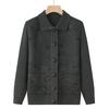Elderly Women's Knitted Cardigan Jacket Autumn Winter Warm Sweater Women's Thicken Coat Single Breasted Female Knit Outwear Tops