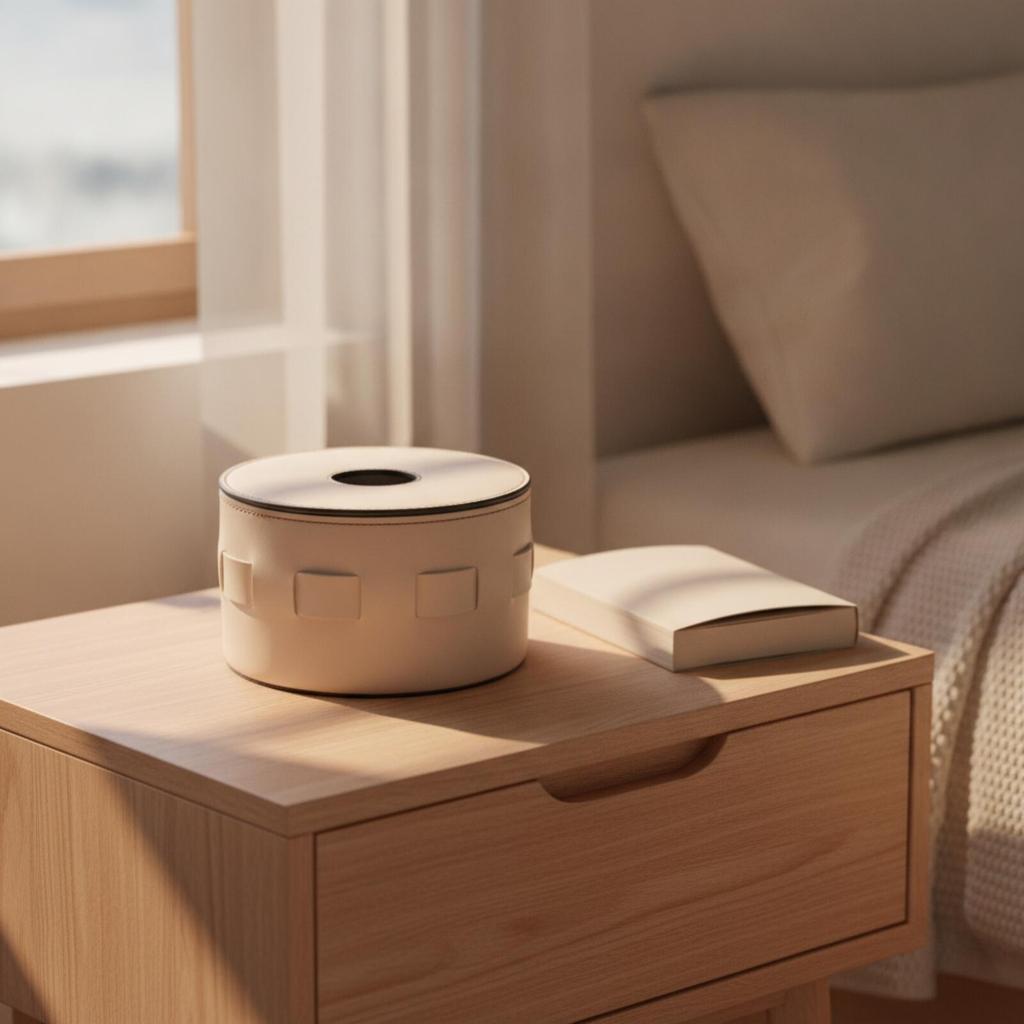 Half-PU Leather Tissue Box Versatile Cylindrical Tabletop