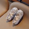 Girl Shoe Fashion Lace Shoe New Chinese Retro Kid Shoe 2025 Summer New Princess Shoe Embroidery Women Shoes Elegant Linen Shoes