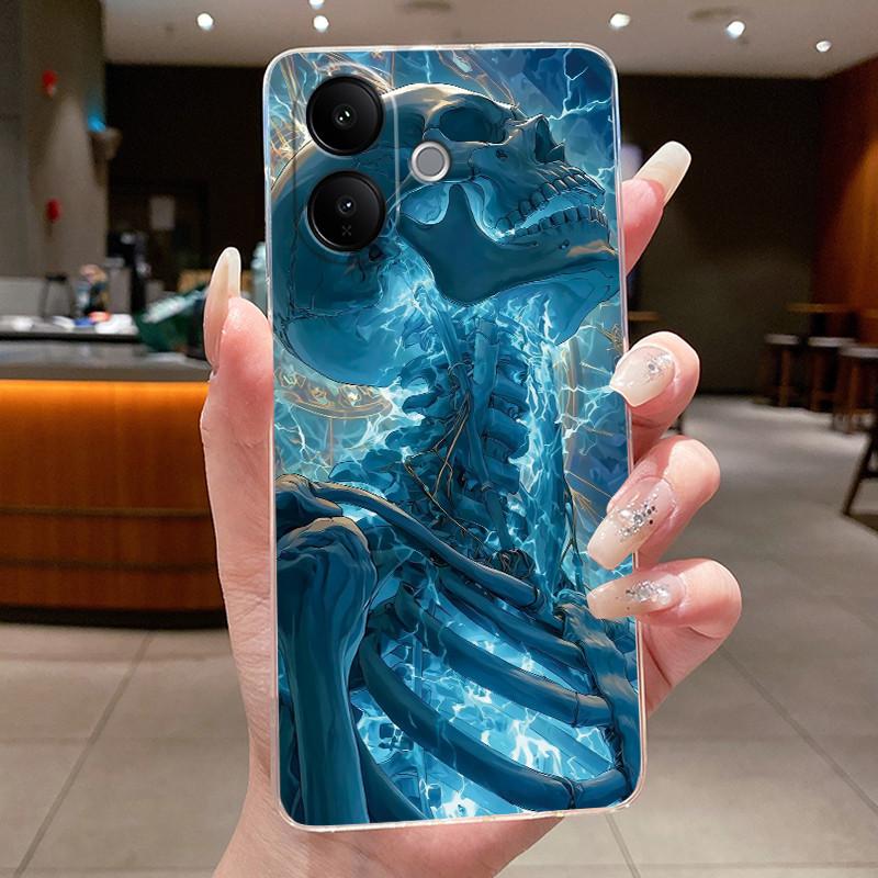 Casing For Vivo V60 Lite Aesthetic Luxury Dragon Cute Cool Boys Girls Soft silicone Phone Case Back Cover Transparent TPU Shell
