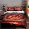 Fiery Swirling Vortex Bedding Duvet Cover Sets Duvet Covers Pillowcases Gifts (1 * Duvet Cover 2 * Pillowcases, Without Duvet Insert)