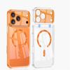 Electroplating for Magsafe Magnetic Transparent Phone Case for IPhone 17 Pro Max 17 Pro Clear Hard Shell Shockproof Cover