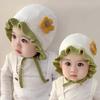 1pc Autumn Winter Ear Protection Baby Hat Warm Windproof Knitted Kids Lacing Cap Infant Boy Girls Beanie Bonnet Enfant
