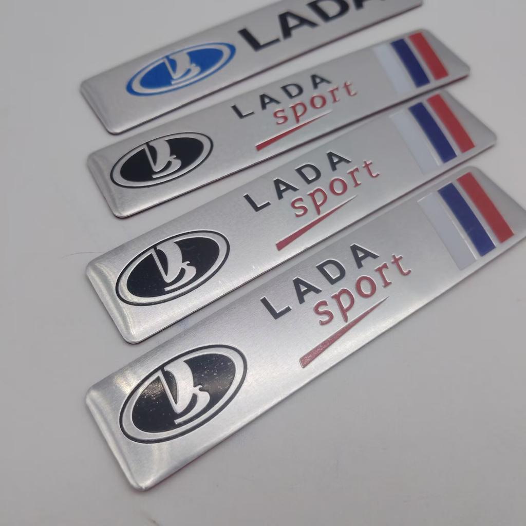 1 Stück Aluminium Auto Emblem Abzeichen Heckklappen Aufkleber Passend für Lada 2107 Samara Largus Vesta Priora Niva Granta Kalina 2106