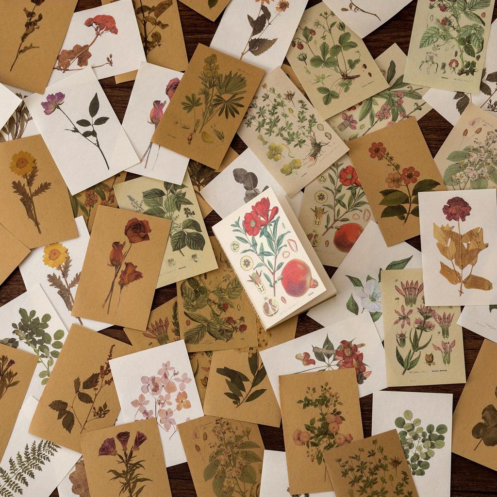 1pc Scrapbooking Material Paper Butterfly Plant Fairy Tale Story Labels Decorative Collage Diary Album Craft Supplies
