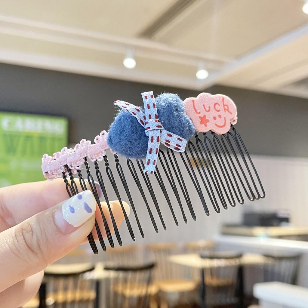 Mode Kinder Haarnadel Kleine Mädchen Pony Gebrochenes Haar Haarnadeln Mädchen Candy Farbe Süße Nette Einsatz Kamm Frauen Haar Zubehör
