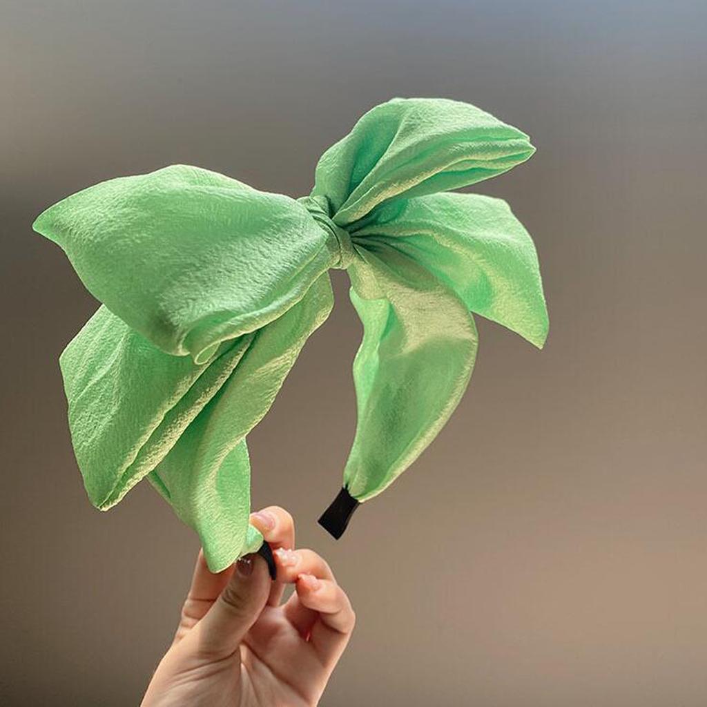 PROLY New Fashion Women Headband Double-layer Big Bowknot Hairband Wide Side Headwear Girls Summer Turban Hair Accessories