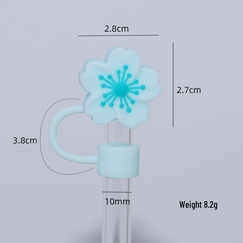 10mm Thick Cartoon Begonia Flower Straw Cap Dust Cover