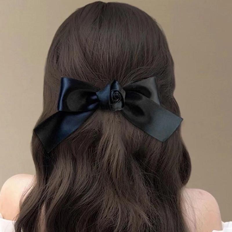 2Pcs  Bow Hair Clips For Women Vintage Bowknot Side Hairpin Cute Girls Barrettes Headdress Hair Accessories