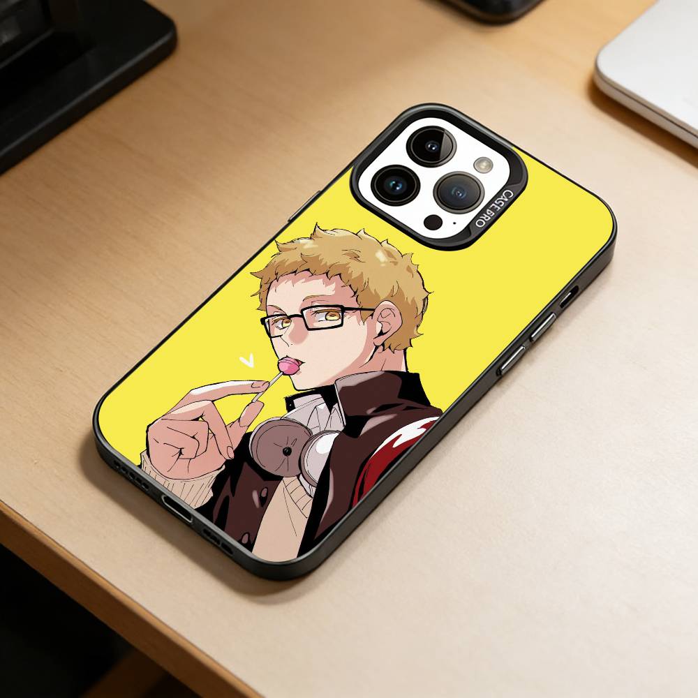 T-Tsukishima K-Kei Phone Case For iPhone 17,16,15,14,13,12,11 Plus,Pro Max,XS,Colorful Silver Black Cover