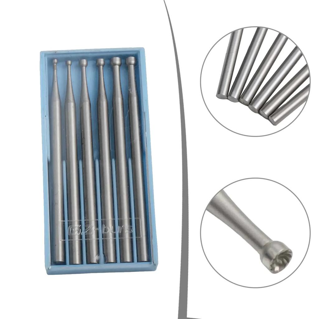 Engraving Bits 49.5mm 1.95in Carving Cutter 6 Sizes Included Abrasion Resistance Precision Cutting Suitable For Drills