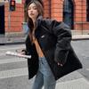 Winter Damen Kurze Daunenjacke Koreanische Mode Lose Stehkragen Dicke Warme Baumwolljacke