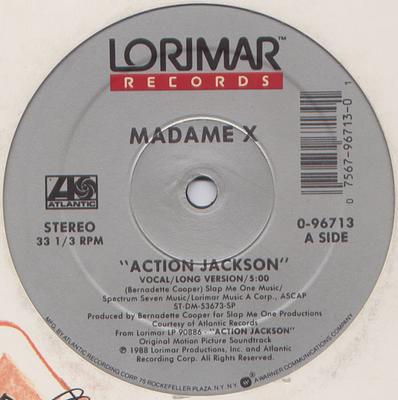 12inch Record MADAME X - Action Jackson 096713 Lorimar Records 1988 US Dance & Electronica Used