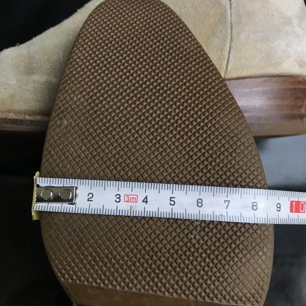 El Andalucia Mexico leather suede western pecos boots women's 23 beige(USED)