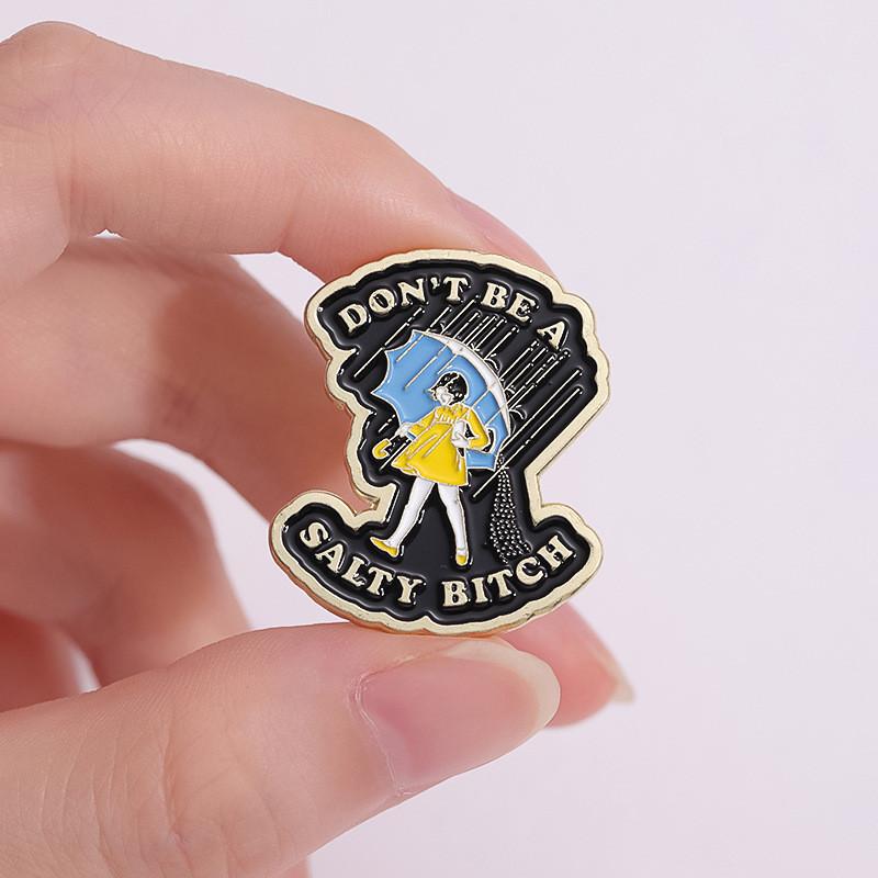 Charming Cartoon Girl Brooch Enamel Pin Unique Creative Gift For All Ages