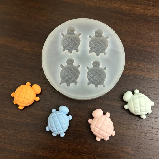 2Pcs Cute Turtle Crab Mold Food-Grade Silicone Mold Chocolate Resin Soap Mold Easy-Release Reusable Baking Mold for Cake Decor Decompression Toy