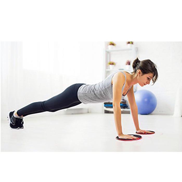 2PCS Sliding Slider Gliding Discs Fitness Disc Exercise Sliding Plate For Yoga Gym Abdominal Core Training Equipment