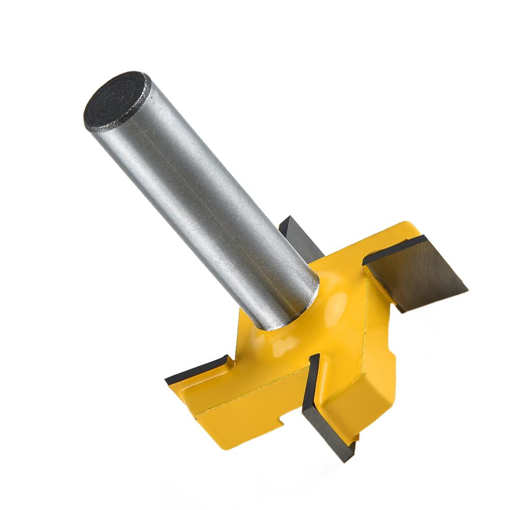 1PC 1/2" Shank Milling Cutter Wood Carving CNC Carbide Surfacing Router Bits Slab Flattening Planing Bit Wood