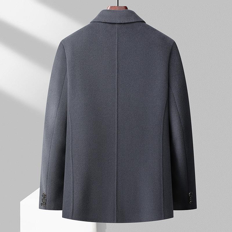 Automne et Hiver Nouveau Costume en Laine Nylon Double Face Fait Main Costume Décontracté en Laine Épaissie pour Homme