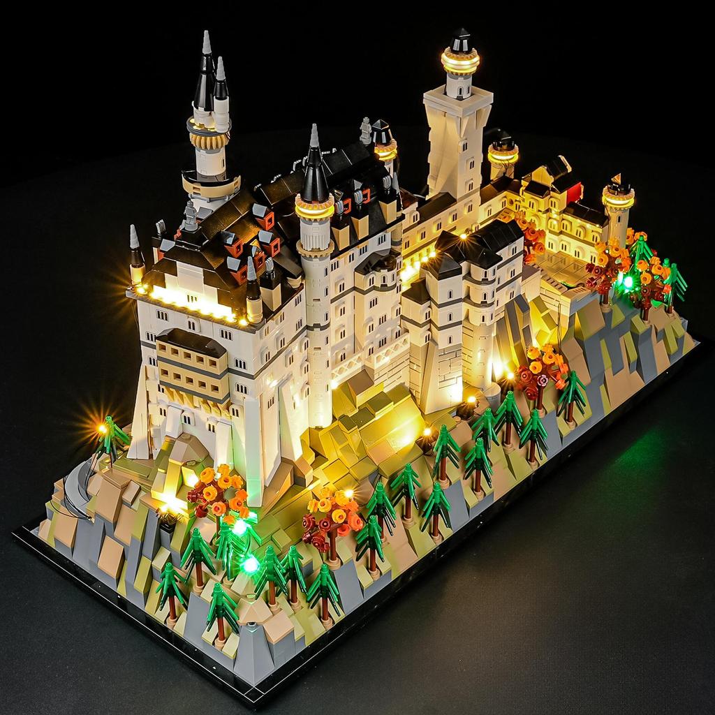 YB Neuschwanstein Castle LED Lighting Kit for Lego 21063 Model Blocks