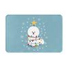 Bichon Frise Christmas Tree Anti-slip Doormat Floor Mat Absorbent Mat Carpet Rug for Kitchen Entrance Home Balcony Footpad Mats