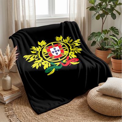 Portugal Theme Blanket Soft Flannel Blanket Plush Throw Blanket Cozy Sofa Bed Blanket for Home Decor