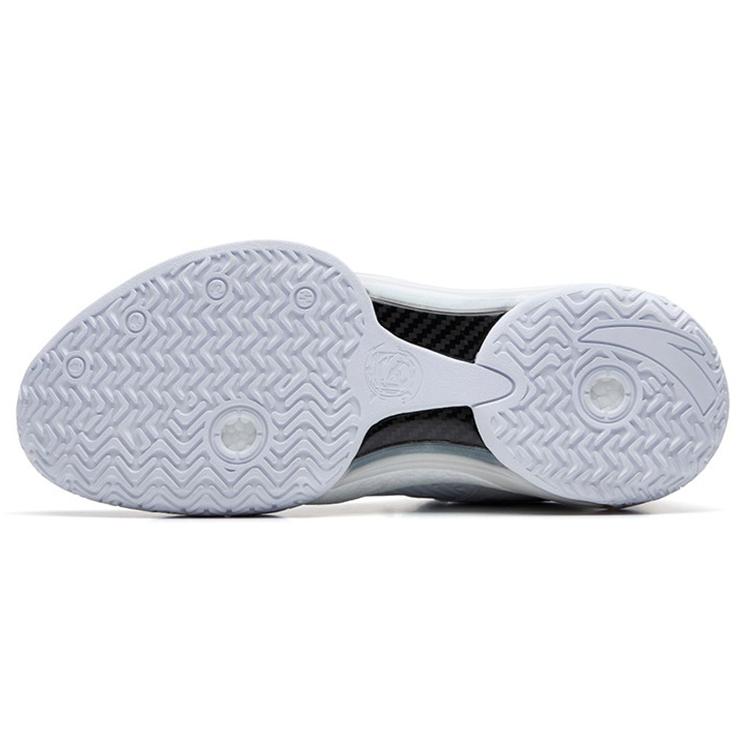 New Anta Shock Wave 4 Cushioning Anti Slip And Wear Resistant Coverage Support Low Top Basketball Shoes Men's White 112231106-10