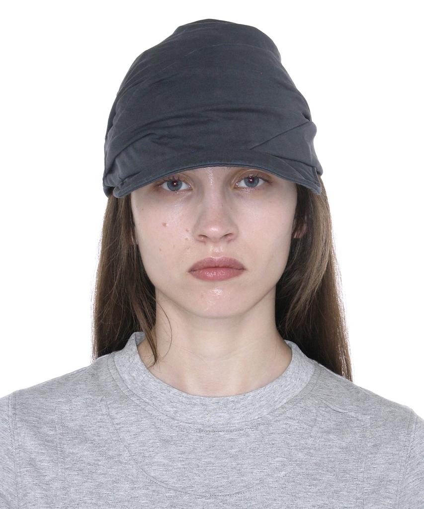 PARTIMENTO WOMEN Luched Drape Hat_Blue Gray