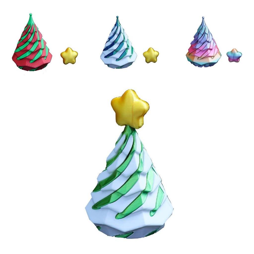 Festive Impossible Christmas Tree 3d Printed Holiday Toy For Creative Play And Learning