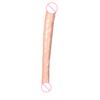 Double-Headed Dragon Penis Butt Plug Lengthened Transparent Female Tonglala Crystal Penis Simulation Masturbation Stick Device Adult Sex Product