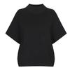 Shop   Women S Mock Neck verSatile Plain Short Sleeve Knit Beige Bom Wkn260045