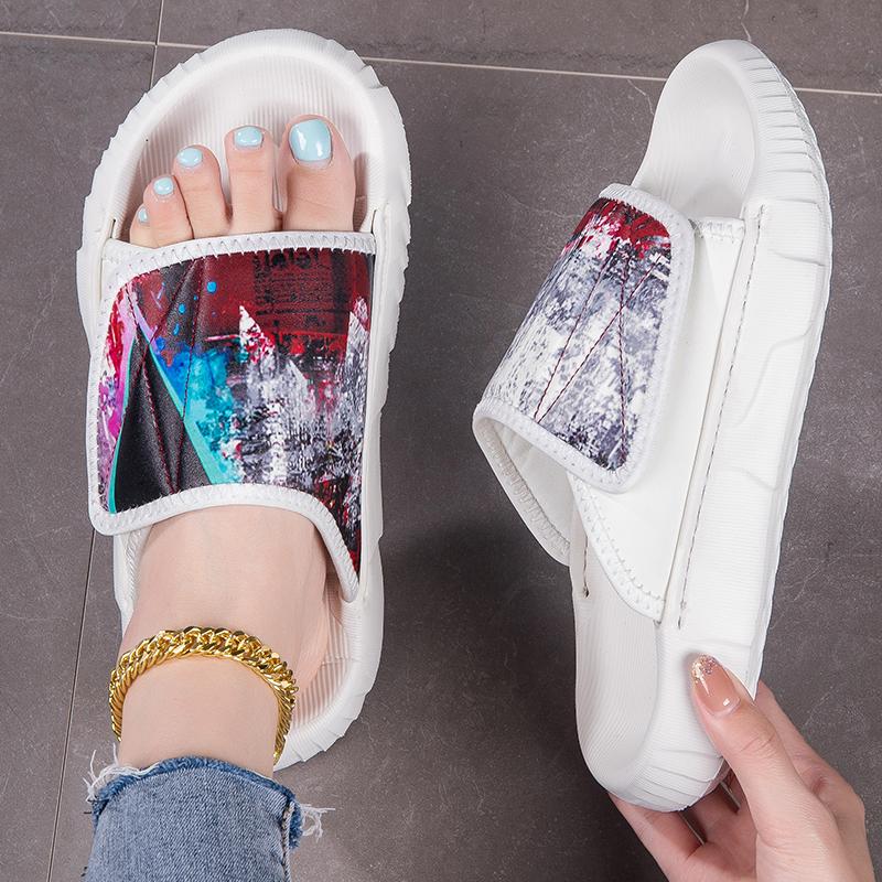 TUINANLE Summer Shoes Women Sandals Slippers Painted-on Comfortable Slip-on Casual Sandal Fashion Unisex Shoes Men