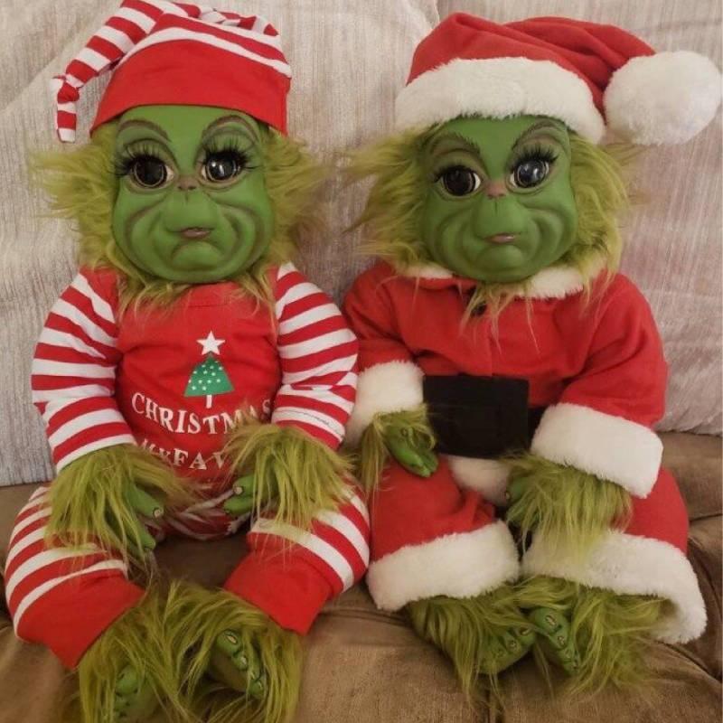 Whimsical Green Elf Plush Doll Christmas Gift 30cm Size