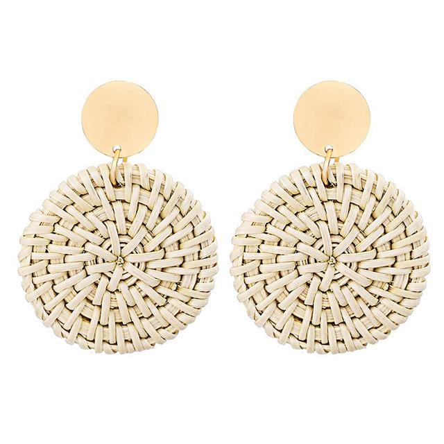 New Fashion Round Occident Clip On Earrings For Women Geometric Round Earring Wedding Jewelry