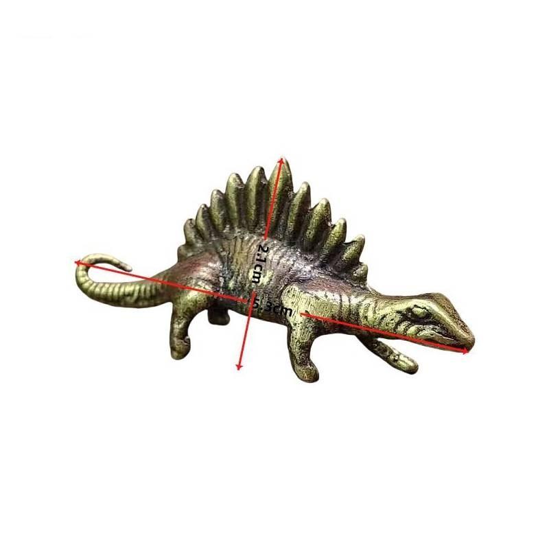 Dinosaur Desk Ornament Vintage Home Decor Figurine Bronze