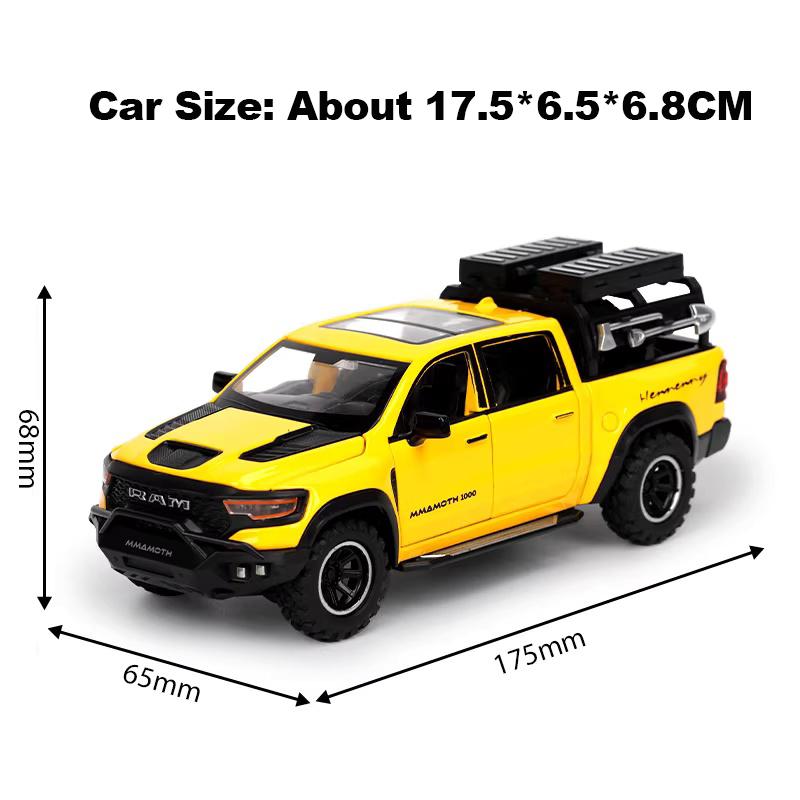 1:32 Mammoth 1000TRX 6x6 Auto Modell Spielzeug Türen Öffnen Sound Licht Fahrzeug Rückzieher Stoßdämpfer Modelle Weihnachtsgeschenke