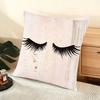 Beauty Makeup Eyelash Cushion Cover Soft Short Plush Pillow Cover Smooth Cozy Texture Aesthetic Cushion Case Home Decor