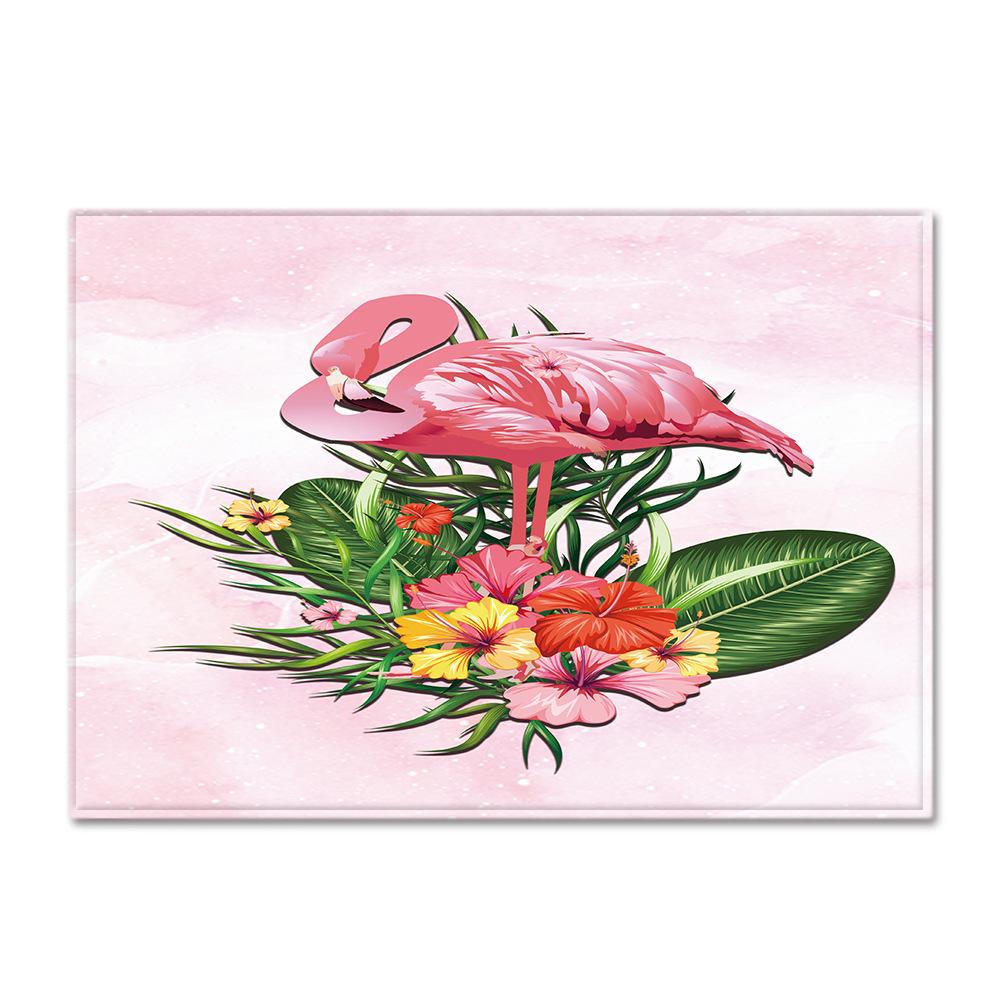 Fresh American Flamingo Printed Carpet Nordic Floor Mat
