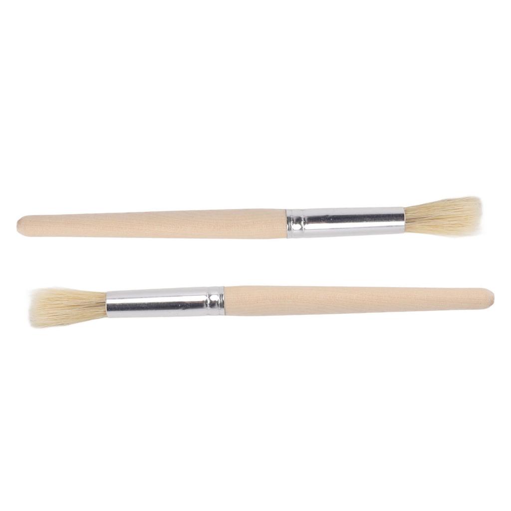 2Pcs Coffee Machine Cleaning Brush Wood Handle Coffee Grinder Cleaning Brush Cleaner Tool for Cafe Home Kitchen