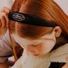 mellotory embroidered lettering hairband (black)