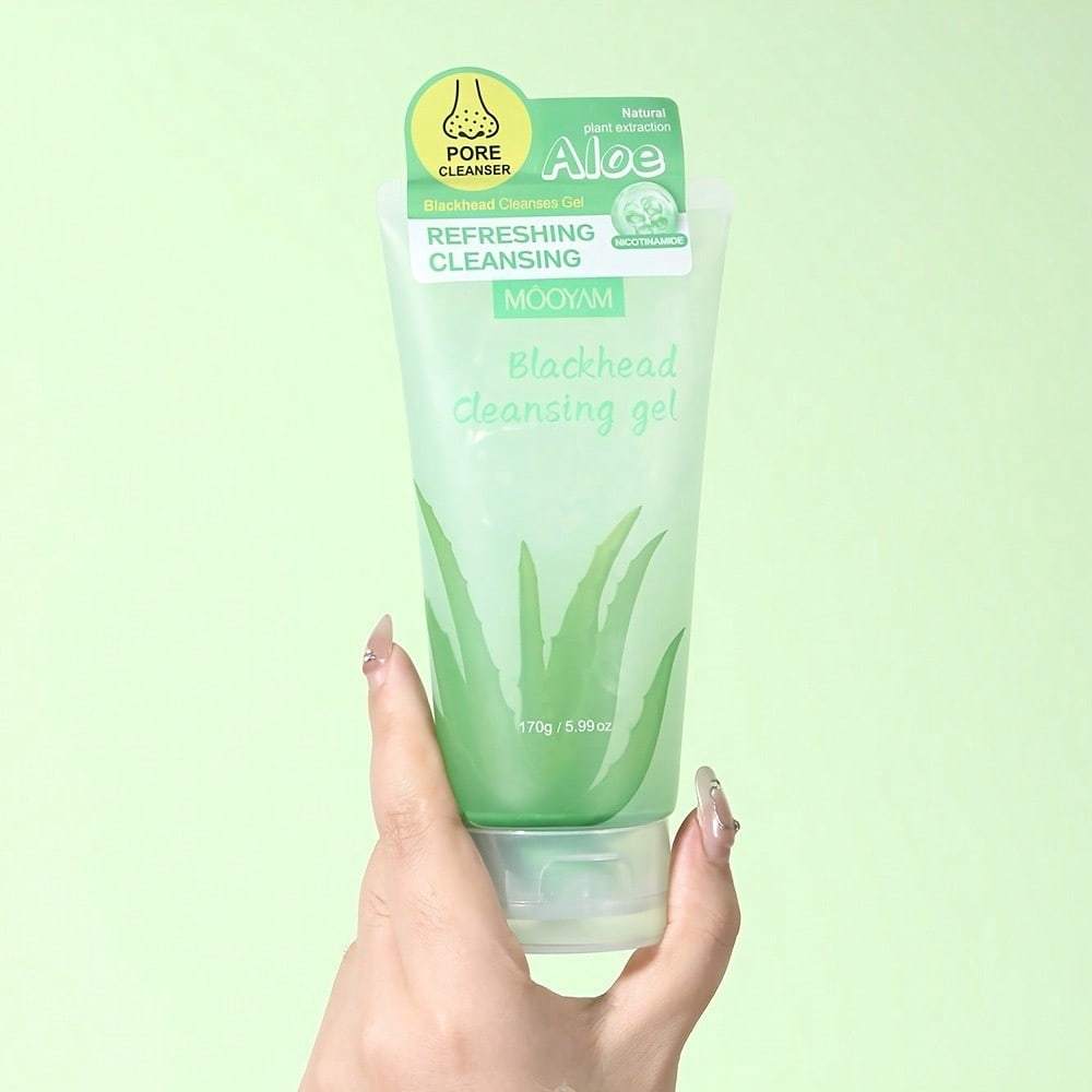 1pc Aloe Vera Exfoliating Gel, Removes Dead Skin, Deeply Cleans Pores And Blackheads, Gently Exfolia