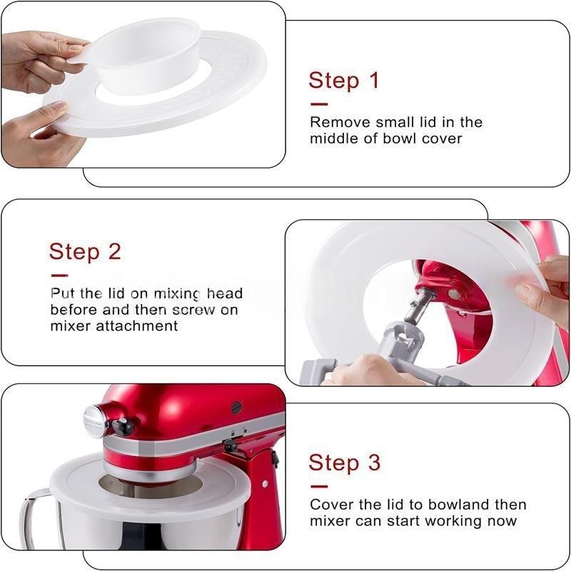 1Pcs Diy Accessories Mixers Bowl Covers For  4.5-5 Quart Tilt-Head Stand Mixers Bowl Covers Lid
