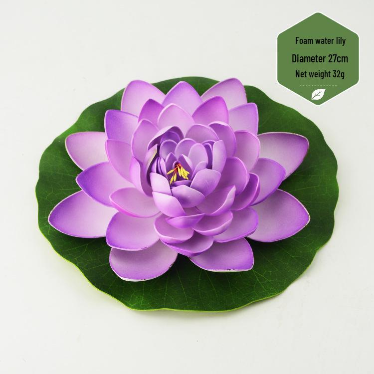 Artificial Lotus Leaf & Lotus Flower Pond Decorations for Fish Tanks & Living Rooms