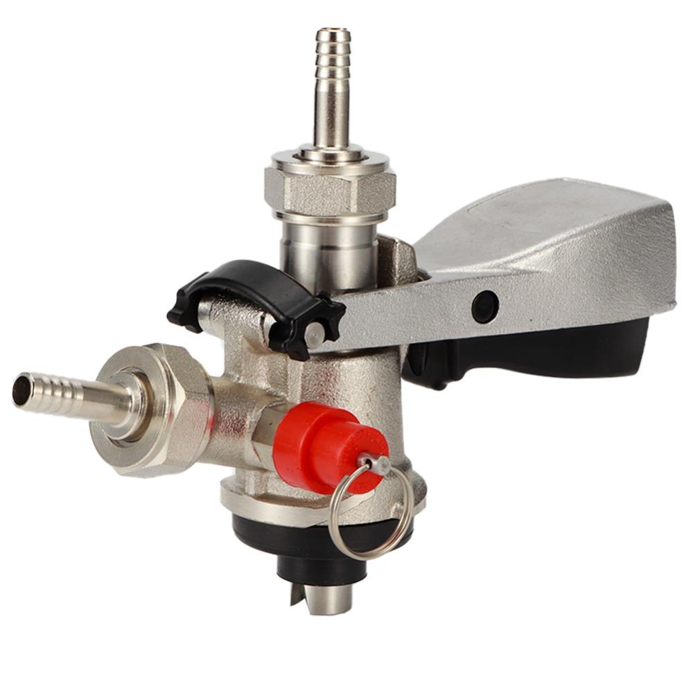 7 Piece G5/8 Male Thread Draft Beer Keg Coupler Pressure Relief Valve Dispense Function Beer Keg Dispenser S Type