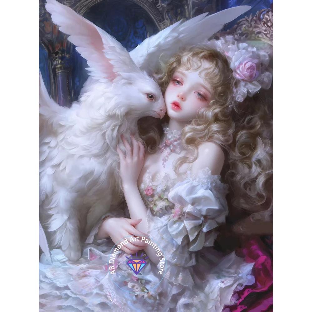 2026 New Handmade DIY Cartoon Girl Diamond Painting Kits Picture Cross Mosaic Home Decoration 5d Diy Gifts